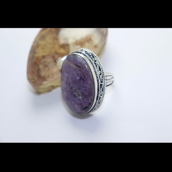 Siberian Charoite ring - Picture 4 of 9